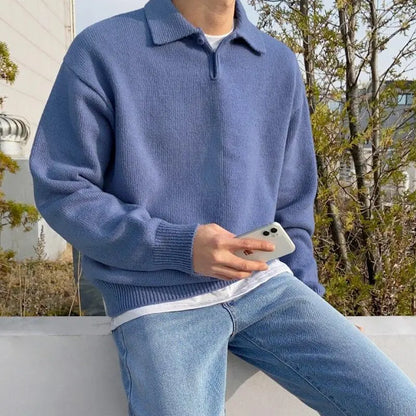 Spencer | 100% Wool Half-Zip Jumper