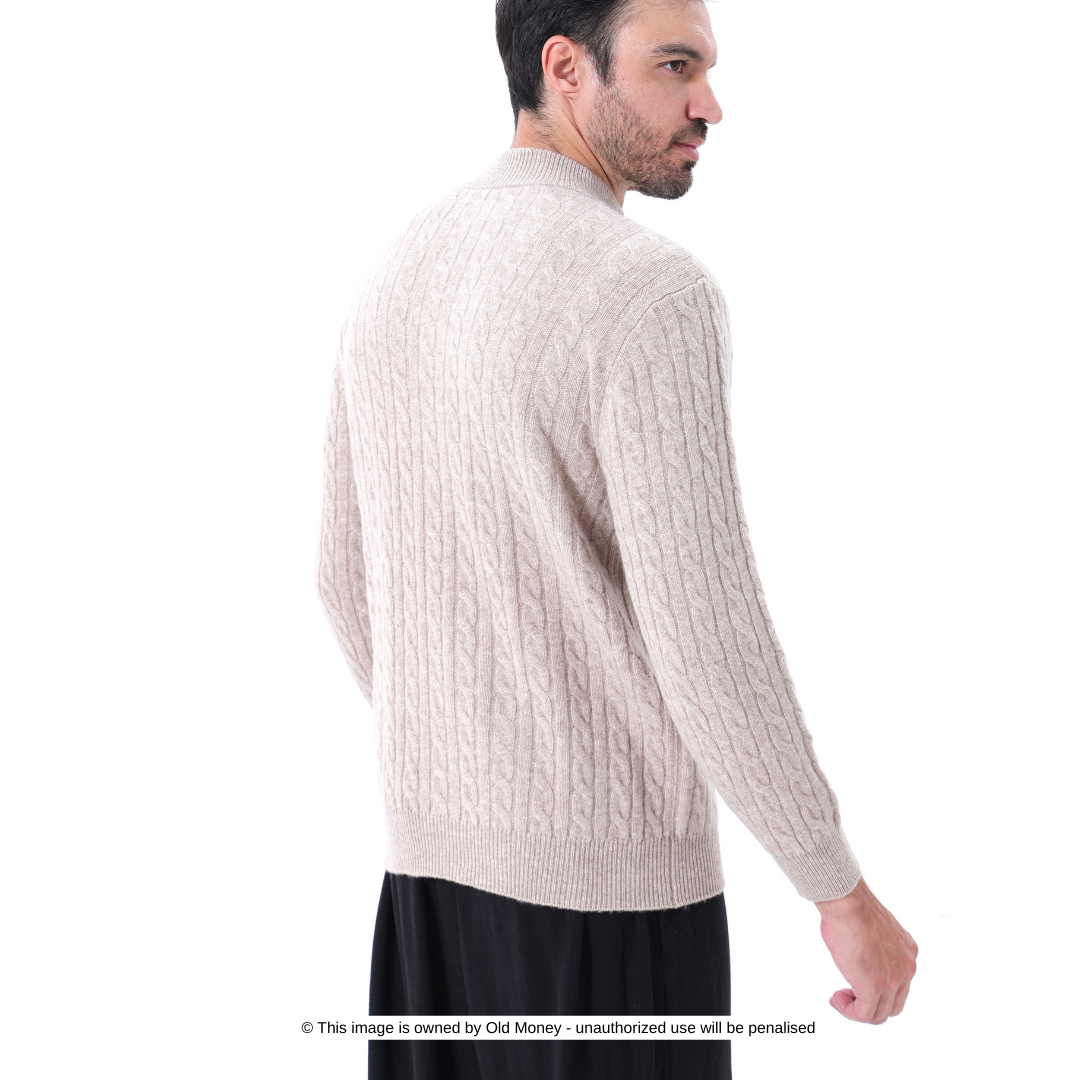 Hudson | 100% Cashmere Half-Zip Jumper