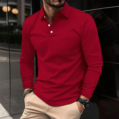 Theo | Long-Sleeve Casual Polo