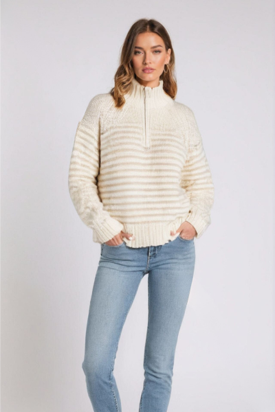 Chloe | Oversized Half-Zip Jumper