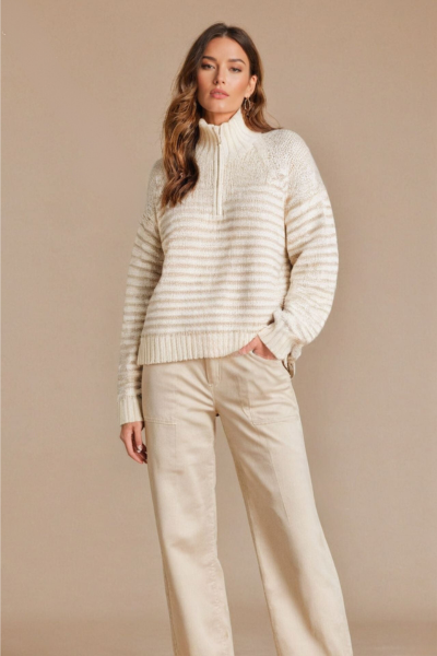 Chloe | Oversized Half-Zip Jumper