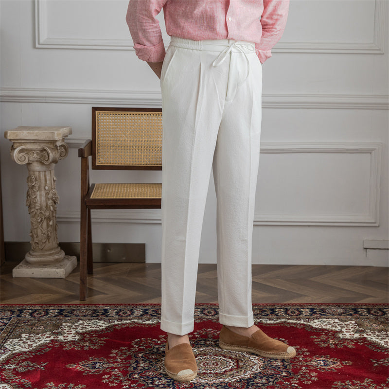 Victor | Seersucker Trousers